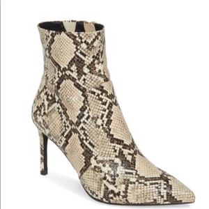 Jeffrey Campbell Khalees Snake Pointy Toe Bootie